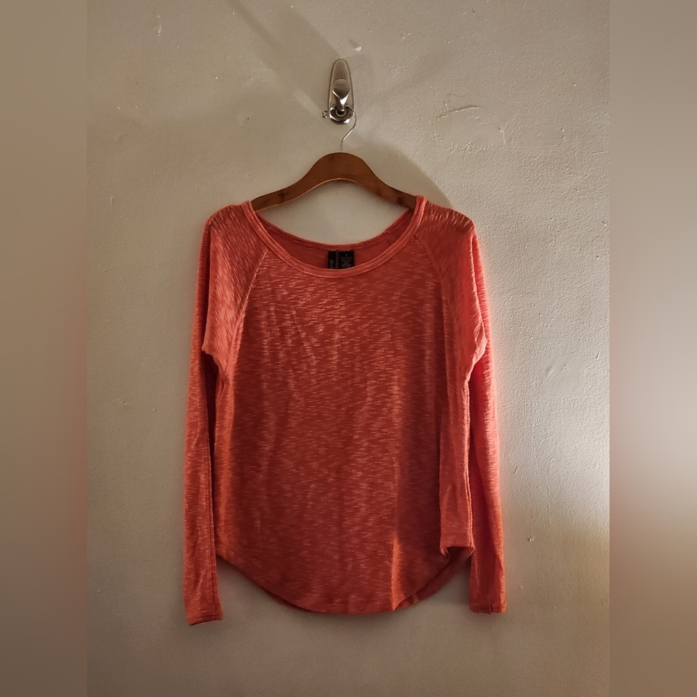 Ultra Flirt Coral Burnout Top